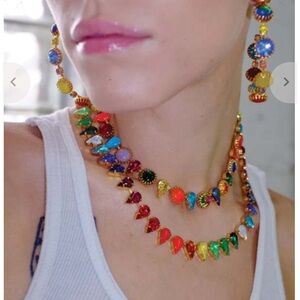 Rainbow Aurora Fang Mia Vesper Layering Choker